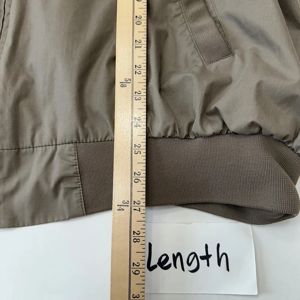 Vintage World Travel Club Jacket Men's 2XLT Bomber Full‎ Zip Lightweight Brown